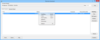 Remote Assistant screenshot