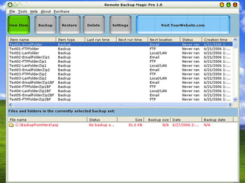 Remote Backup Magic Pro screenshot