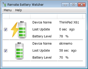 Remote Battery Monitor screenshot