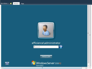Remote Desktop Access Web Part screenshot