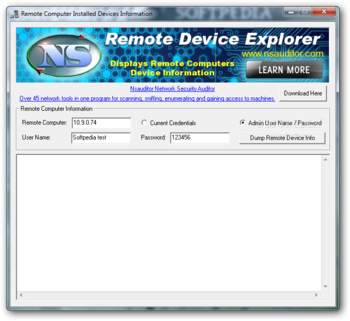 Remote Device Explorer screenshot