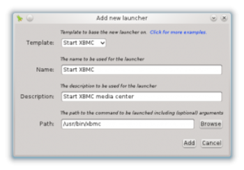 Remote Launcher server screenshot