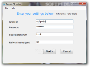 Remote PC Locker screenshot