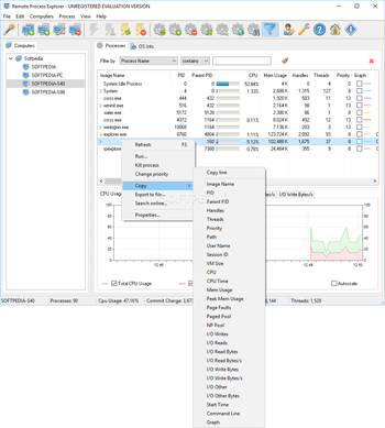 Remote Process Explorer screenshot