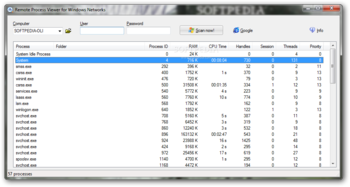Remote Process Viewer screenshot
