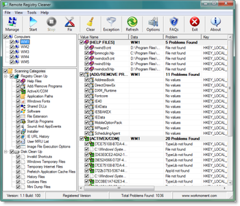 Remote Registry Cleaner screenshot