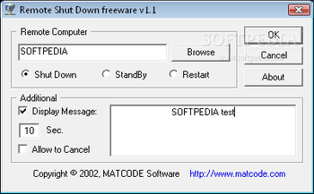 Remote Shut Down screenshot