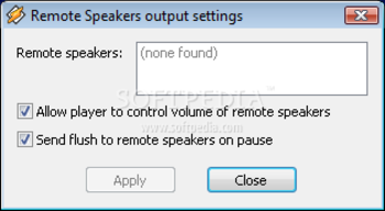 Remote Speakers screenshot