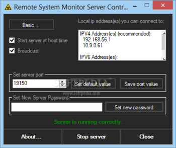 Remote System Monitor Server screenshot 2