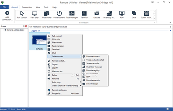 Remote Utilities Free Edition screenshot
