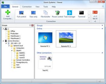 Remote Utilities screenshot