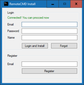 RemoteCMD screenshot