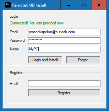 RemoteCMD screenshot 3