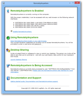 RemotelyAnywhere screenshot