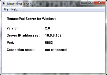 RemotePad Server screenshot