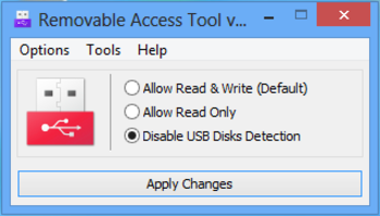 Removable Access tool screenshot