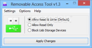 Removable Access Tool screenshot