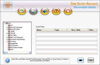 Removable Media Data Recovery Software screenshot