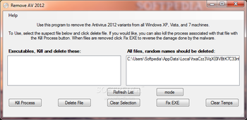 Remove AV 2012 screenshot