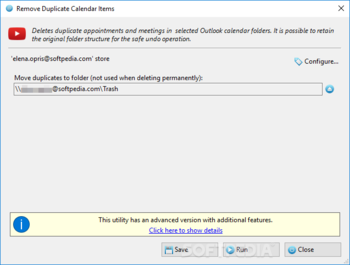 Remove Duplicate Calendar Items screenshot 2