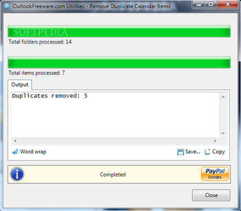 Remove Duplicate Calendar Items screenshot 3