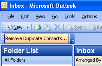 Remove Duplicate Contacts for Outlook screenshot