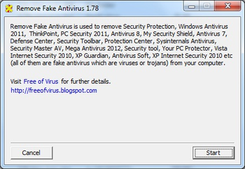 Remove Fake Antivirus screenshot