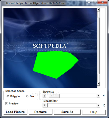 Remove People, Text and Objects From Photo Software screenshot