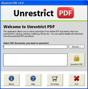 Remove Restrictions from a PDF screenshot