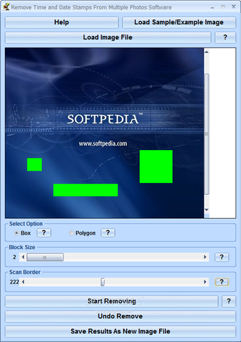 Remove Time and Date Stamps From Multiple Photos Software screenshot