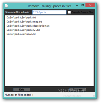 Remove Trailing Spaces in files screenshot