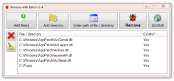 Remove with Batch screenshot