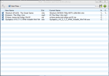 Rename and Sort screenshot