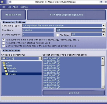 Rename Files Master screenshot