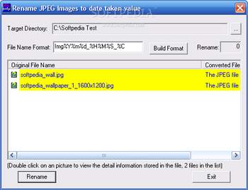 Rename JPEG Files screenshot