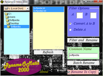 Rename-O-Matic 2000 screenshot