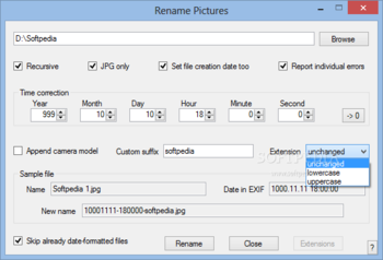 Rename Pictures Portable screenshot