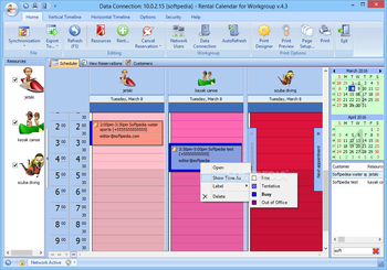 Rental Calendar for Workgroup screenshot