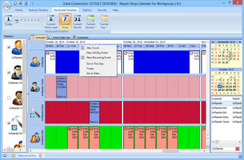 Repair Shop Calendar for Workgroup screenshot 8