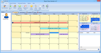 Repair Shop Calendar screenshot