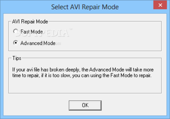 Repair Video Master (formerly ASF-AVI-RM-WMV Repair) screenshot 2