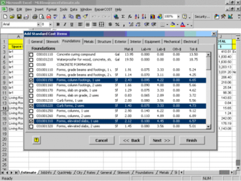 RepairCost Estimator for Excel screenshot
