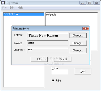 Repertoire screenshot 2
