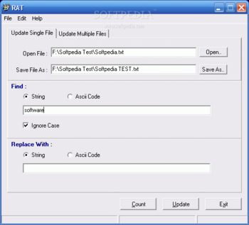 Replace Ascii & Text Utility screenshot