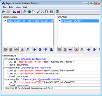 Replace Studio Business Edition Portable screenshot