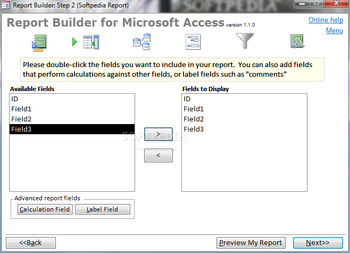 Report Builder for Microsoft Access screenshot 2