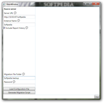 Reporting Services Migration Tool screenshot