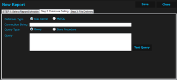 Reports Schedule screenshot