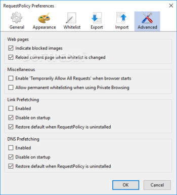 RequestPolicy screenshot 10