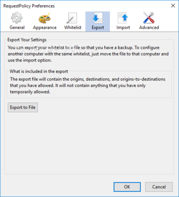 RequestPolicy screenshot 8